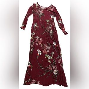 Long Sleeve Women’s Floral Maxi Dress